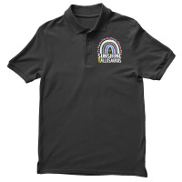 Sunshine And Allosaurus Cute Rainbow Graphic Womens Kids T Shirt Men's Polo Shirt | Artistshot