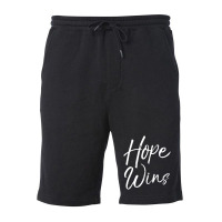 Christian Gift With Sayings Women's Faith Quote Hope Wins Fleece Short | Artistshot