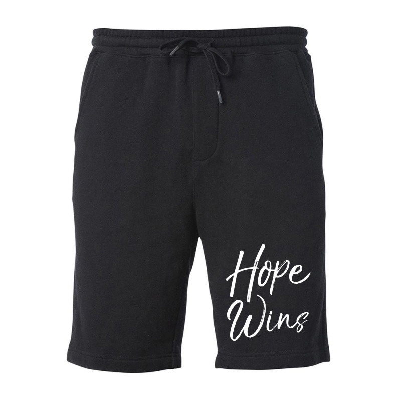 Christian Gift With Sayings Women's Faith Quote Hope Wins Fleece Short by thangdinhsinhelf | Artistshot