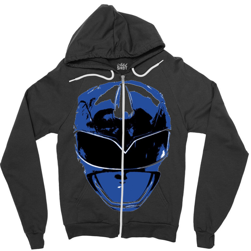 Blue Ranger Zipper Hoodie by cm-arts | Artistshot