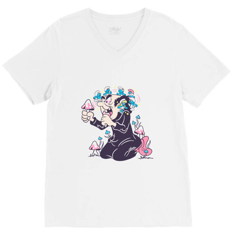 Gargamel V-Neck Tee by cm-arts | Artistshot