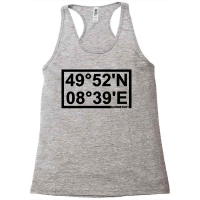 Geographic Coordinate System Racerback Tank Designed By Lemah Lempung