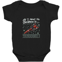 All I Want For Christmas Is Thunderbird Baby Bodysuit | Artistshot