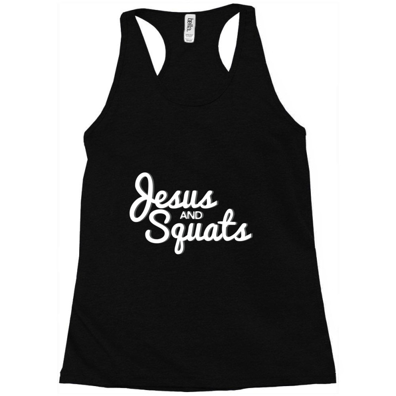 Christian Workou Jesus Lifting Squats Racerback Tank by thangdinhsinhelf | Artistshot