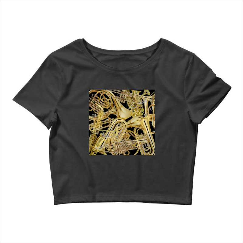 Brass Instruments Crop Top by cm-arts | Artistshot