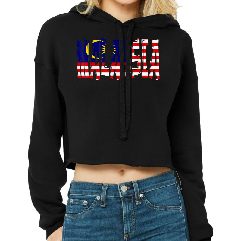 Malaysia Flag, Malaysian Tshirt, Malaysia Shirt For Women T Shirt Cropped Hoodie by cm-arts | Artistshot