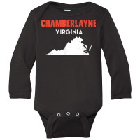 Chamberlayne Virginia Usa State America Travel Virginian Long Sleeve Baby Bodysuit | Artistshot