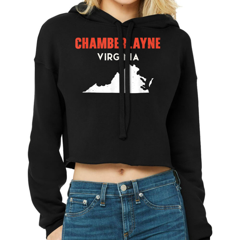 Chamberlayne Virginia Usa State America Travel Virginian Cropped Hoodie by Fashzilla | Artistshot