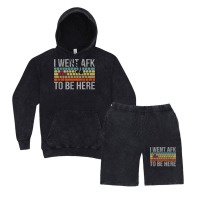 Funny Gift For A Pc Gamer I Went Afk To Be Here T Shirt T Shirt Vintage Hoodie And Short Set | Artistshot