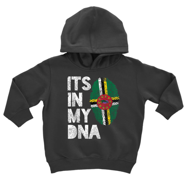 Its In My Dna Dominica Flag Fingerprint Tank Top Toddler Hoodie by cm-arts | Artistshot