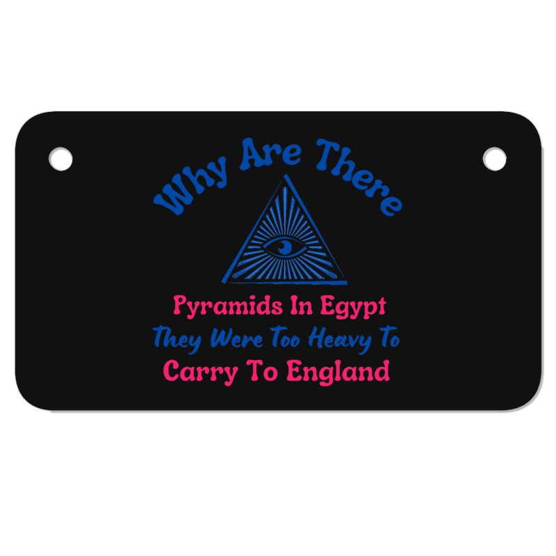 Why Are There Pyramids In Egypt Motorcycle License Plate | Artistshot