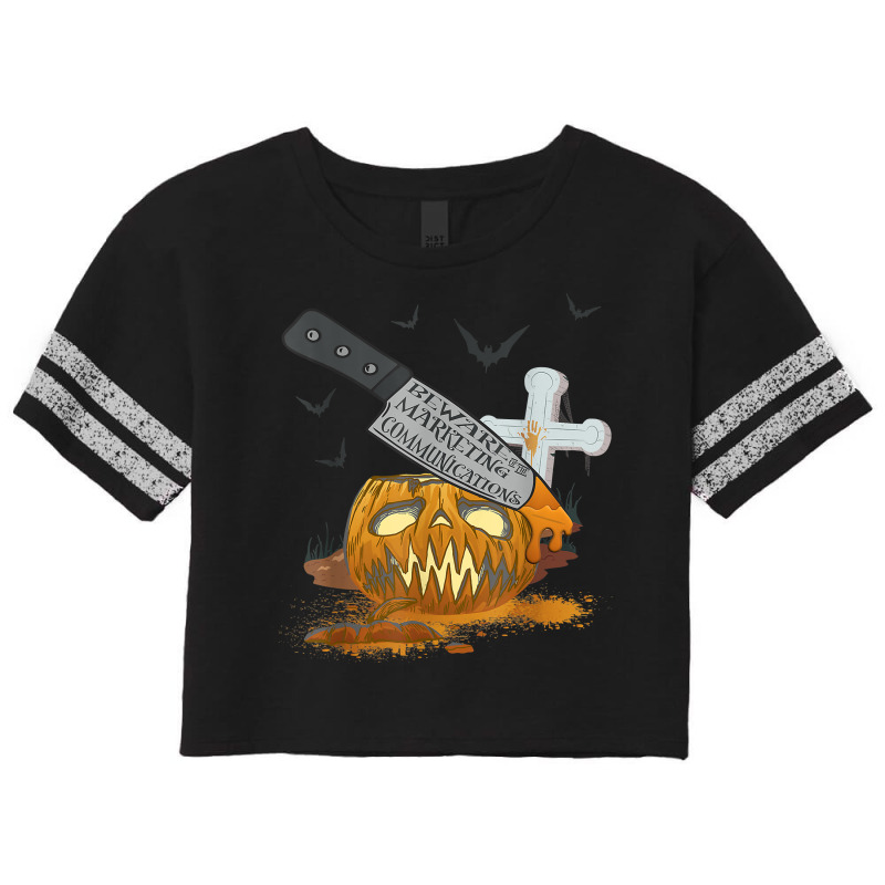 Marketing Communications Funny Halloween Party T Shirt Scorecard Crop Tee by cm-arts | Artistshot