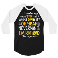 I M Retired Leisure Rente Pension Seniors Grandpa Grandma Pension 3/4 Sleeve Shirt | Artistshot