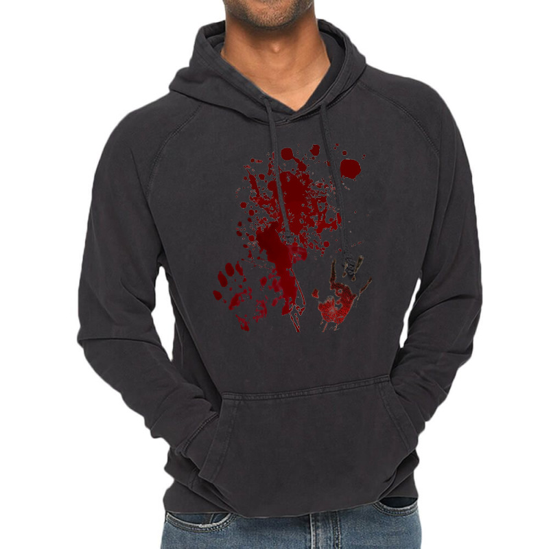 Halloween Blood Splat All Over Costume Adult Vintage Hoodie | Artistshot