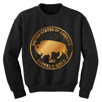 Buffalo Gold Native American, Buffalo Gold Native American Art, Buffal Youth Sweatshirt | Artistshot