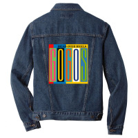 Head Over Heels He Go Go's Wih Backgorund Head Over Heels He Go Go's W Men Denim Jacket | Artistshot