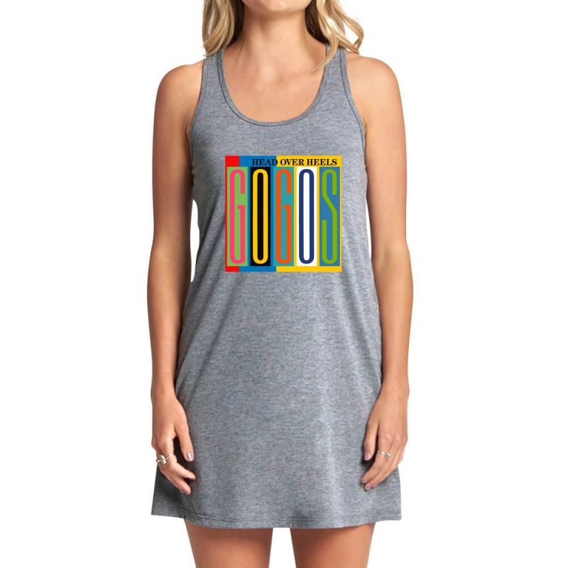 Head Over Heels He Go Go's Wih Backgorund Head Over Heels He Go Go's W Tank Dress by cm-arts | Artistshot