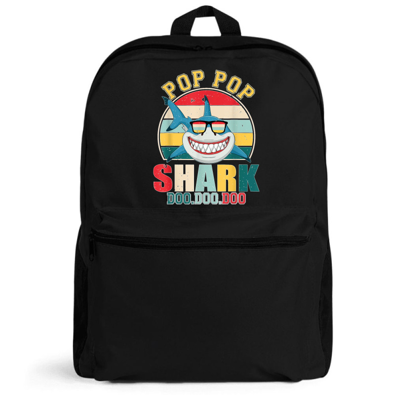 Pop Pop Shark Father's Day For Pop Pop Backpack | Artistshot