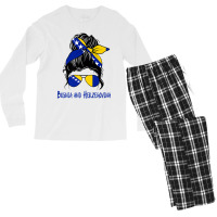 Bosnian Girl Bosniaks Girl Bosnia And Herzegovina Woman Flag Premium T Men's Long Sleeve Pajama Set | Artistshot