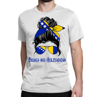 Bosnian Girl Bosniaks Girl Bosnia And Herzegovina Woman Flag Premium T Classic T-shirt | Artistshot