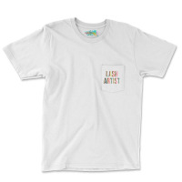 Lash Artist Lashes Eyelashes Leopard Lash Artist T Shirt Pocket T-shirt | Artistshot