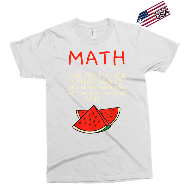 Math And Watermelons Mathematics Calculation Numbers T Shirt Exclusive T-shirt by cm-arts | Artistshot