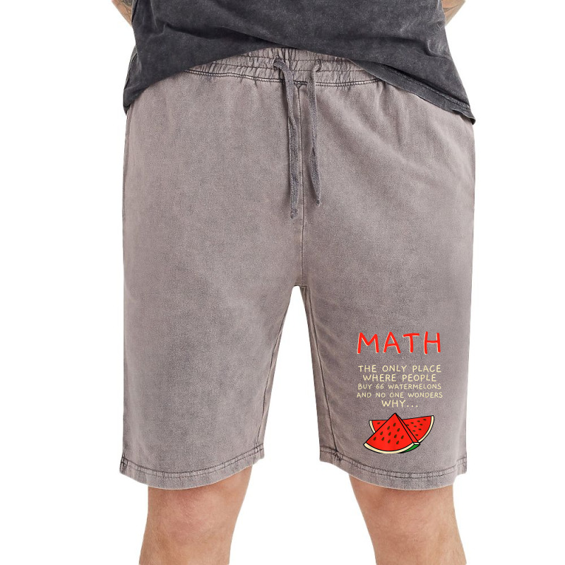 Math And Watermelons Mathematics Calculation Numbers T Shirt Vintage Short by cm-arts | Artistshot