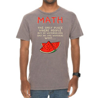 Math And Watermelons Mathematics Calculation Numbers T Shirt Vintage T-shirt | Artistshot