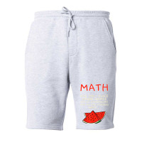 Math And Watermelons Mathematics Calculation Numbers T Shirt Fleece Short | Artistshot