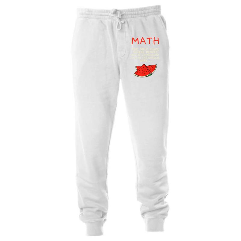 Math And Watermelons Mathematics Calculation Numbers T Shirt Unisex Jogger by cm-arts | Artistshot