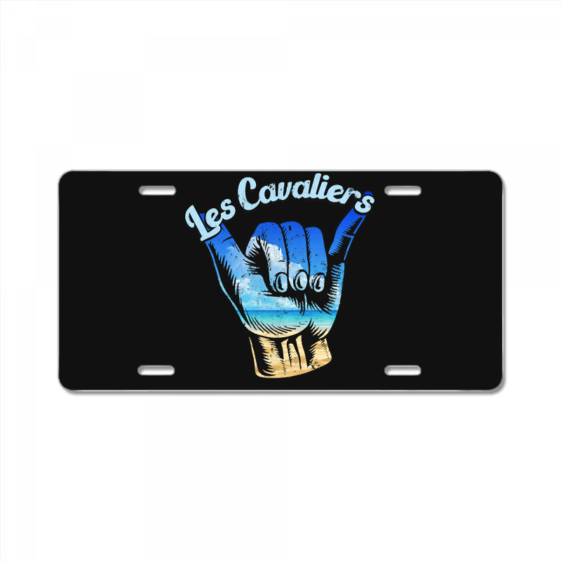 Les Cavaliers, Les Cavaliers Surf, Les Cavaliers Shaka, The Les Cavali License Plate | Artistshot