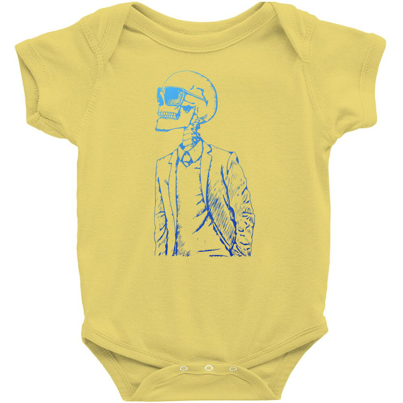 Gentleman Skull Baby Bodysuit by Specstore | Artistshot