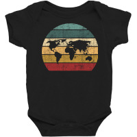 Cartography Retro Map   Geography Geographer Cartographer Long Sleeve Baby Bodysuit | Artistshot