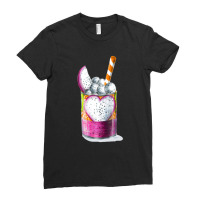 Colorful Dragon Fruit Dessert Ladies Fitted T-shirt | Artistshot