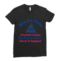 Why Are There Pyramids In Egypt Sticker Ladies Fitted T-shirt | Artistshot