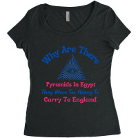 Why Are There Pyramids In Egypt Sticker Women's Triblend Scoop T-shirt | Artistshot