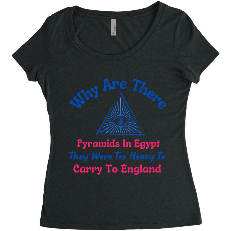 Why Are There Pyramids In Egypt Sticker Women's Triblend Scoop T-shirt by cm-arts | Artistshot