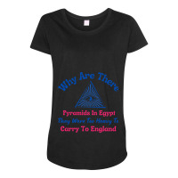 Why Are There Pyramids In Egypt Sticker Maternity Scoop Neck T-shirt | Artistshot