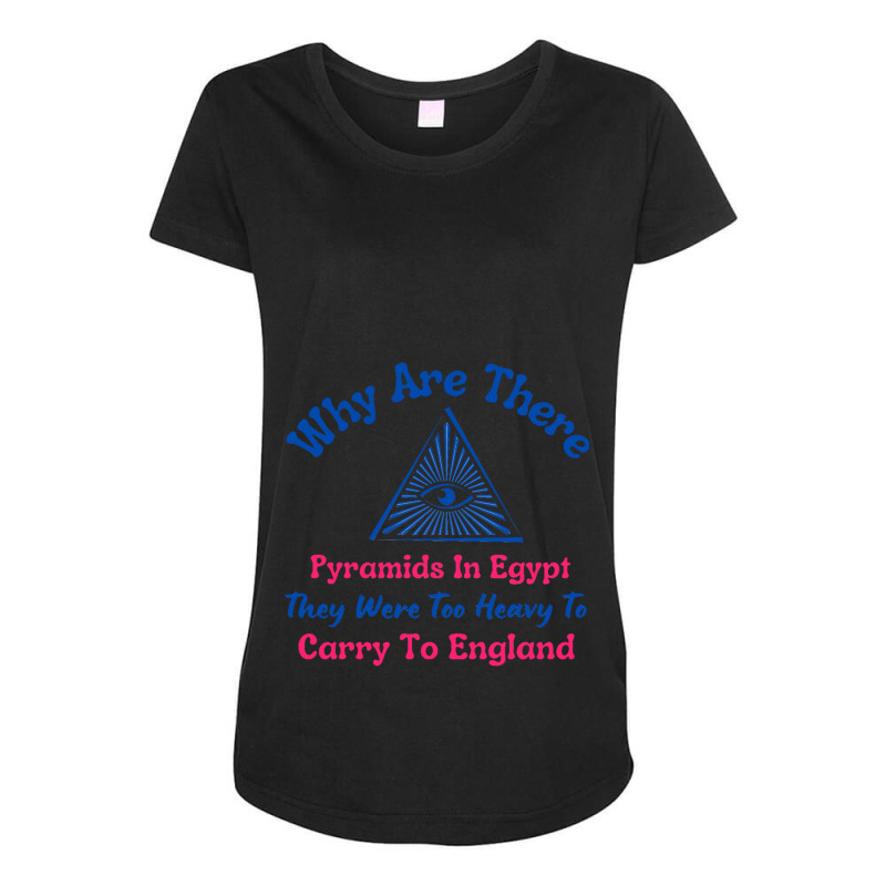 Why Are There Pyramids In Egypt Sticker Maternity Scoop Neck T-shirt by cm-arts | Artistshot