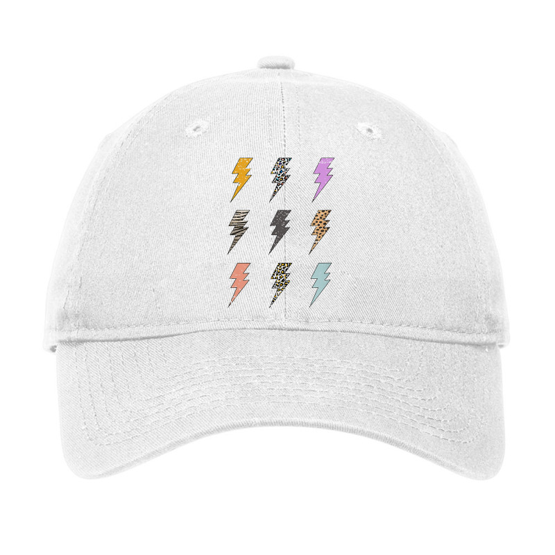 Retro Lightning Bolt T Shirt Adjustable Cap by cm-arts | Artistshot