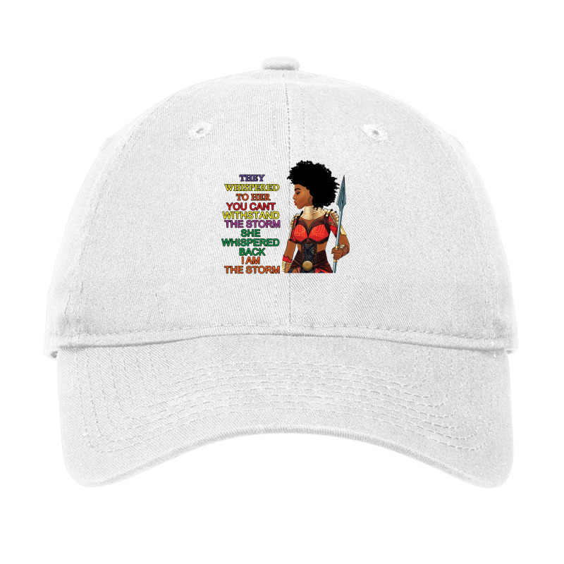 Powerful Graphic Black Warrior Tribe Women King Melanin Dna Sweatshirt Adjustable Cap | Artistshot