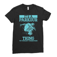 Parkour Free Running Training Traceur Freerunner Jumping T Shirt Ladies Fitted T-shirt | Artistshot