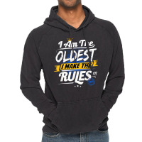 Oldest Child Funny Rule Maker Sibling Sister Brother Gift Vintage Hoodie | Artistshot