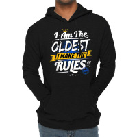 Oldest Child Funny Rule Maker Sibling Sister Brother Gift Lightweight Hoodie | Artistshot