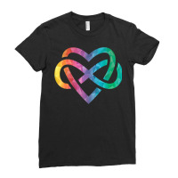 Low Poly Polyamory Rainbow Infinite Heart Lgbtqia Pride Tank Top Ladies Fitted T-shirt | Artistshot