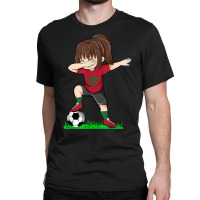 Soccer Morroco Jersey Shirt Moroccan Flag Football Girls Dab T Shirt Classic T-shirt | Artistshot