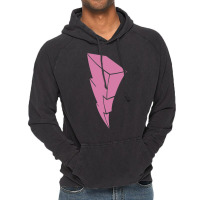 Pink Ranger Lightning Symbol Vintage Hoodie | Artistshot