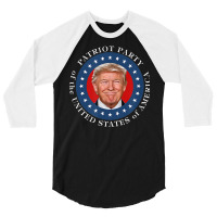 Trump For President 2024   Elect Trump 3/4 Sleeve Shirt | Artistshot