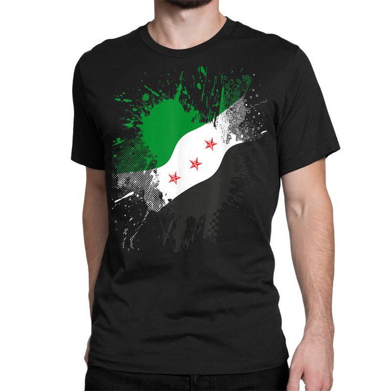 Syria Revolution Green Syrian Flag Free Syria T Shirt Classic T-shirt | Artistshot