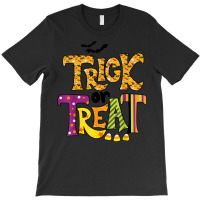 Groovy Halloween Trick Or Treat Retro Floral Ghost Men Women T-shirt | Artistshot